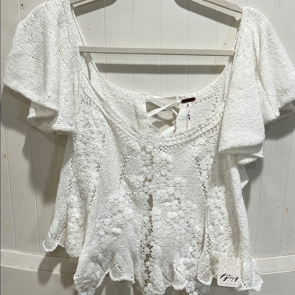 White Lace Women's Top